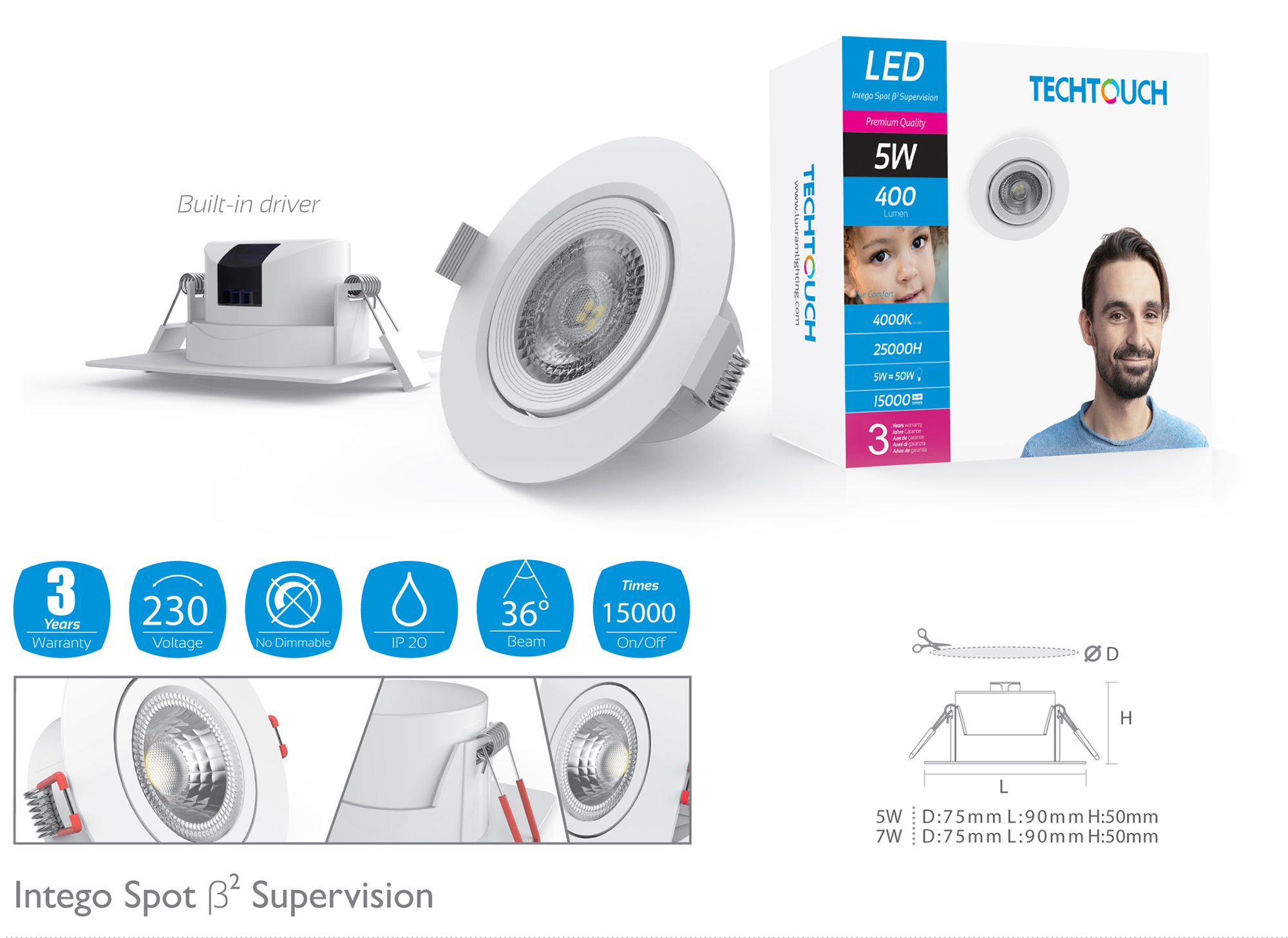 Intego Spot ß2 Supervision Recessed Ceiling Luminaires Techtouch Round Recess Ceiling Intego Spot ß2 Supervision Recessed Ceiling Luminaires Techtouch Round Recess Ceiling